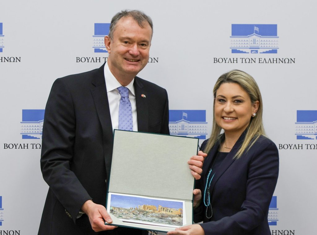 Με τον Πρέσβη της Ελβετίας η βουλευτής της ΝΔ Χριστίνα Αλεξοπούλου ΦΩΤΟ