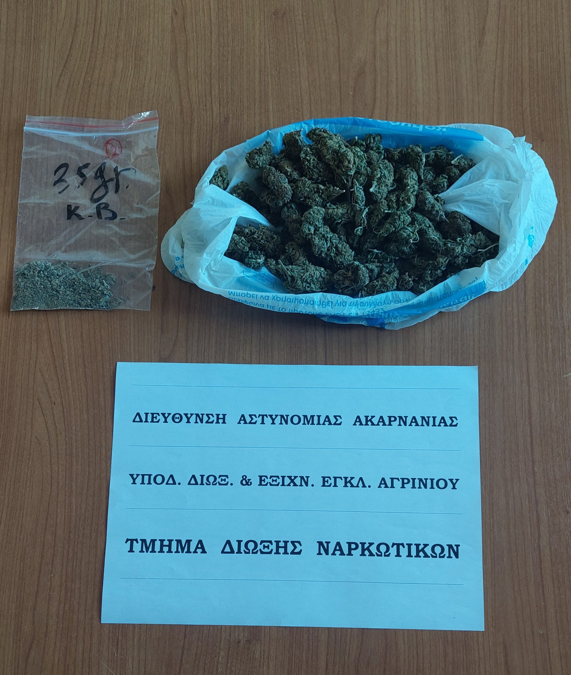 Αγρίνιο: Σύλληψη  για διακίνηση και κατοχή ναρκωτικών