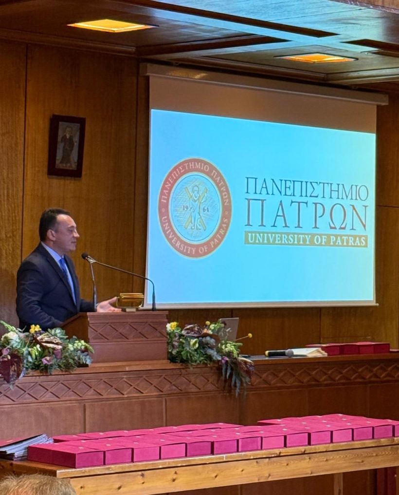 Πάτρα: Ο υφυπουργός Παιδείας Κ. Βλάσσης στο Πανεπιστήμιο ΦΩΤΟ