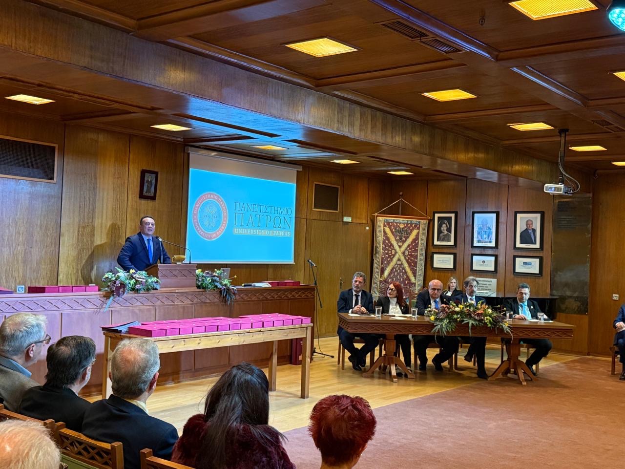 Πάτρα: Ο υφυπουργός Παιδείας Κ. Βλάσσης στο Πανεπιστήμιο ΦΩΤΟ