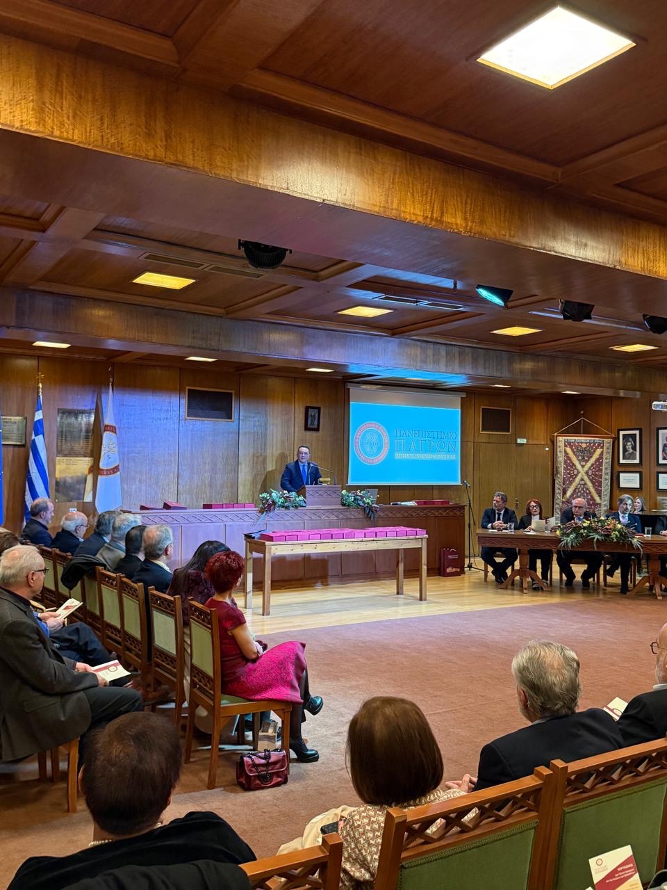 Πάτρα: Ο υφυπουργός Παιδείας Κ. Βλάσσης στο Πανεπιστήμιο ΦΩΤΟ