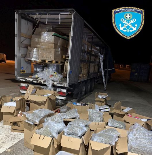 H νταλίκα από την Ισπανία είχε προορισμό την Αθήνα