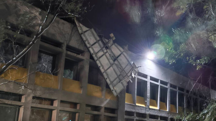 Πάτρα: Ζημιές στο Πανεπιστήμιο από τα έντονα καιρικά φαινόμενα ΦΩΤΟ