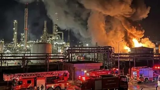 Eκρηξη σε διυλιστήριο στη Νικομήδεια ΒΙΝΤΕΟ