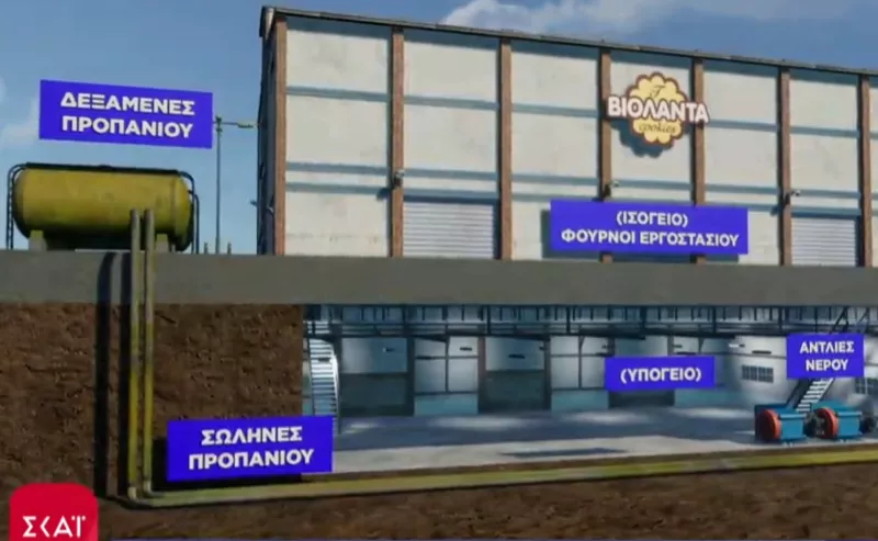 Αυθαίρετο το υπόγειο στη «ΒΙΟΛΑΝΤΑ», το κίτρινο χρώμα στο χώμα ΦΩΤΟ - ΒΙΝΤΕΟ