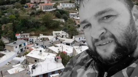 Ο 39χρονος Φανούρης Καργάκης ενας εκ των δυο θυμάτων, στα Βορίζια