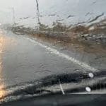 Κρήτη: Μεγάλος βράχος έπεσε σε όχημα λόγω της κακοκαιρίας ΦΩΤΟ