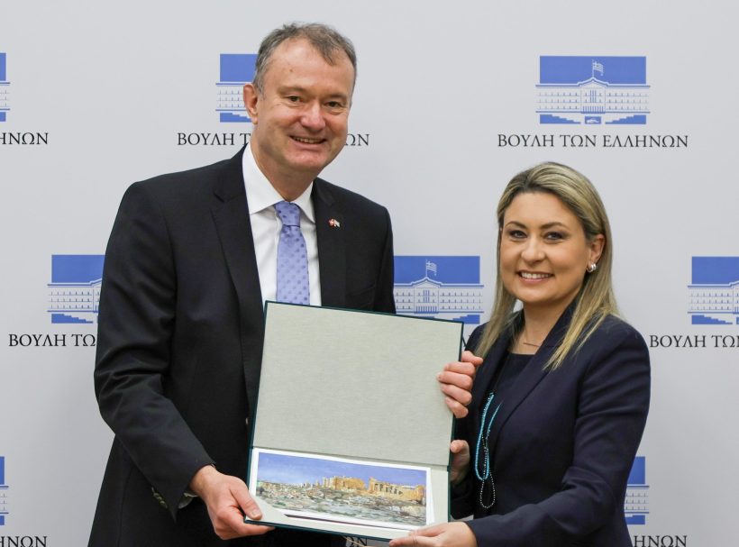 Με τον Πρέσβη της Ελβετίας η βουλευτής της ΝΔ Χριστίνα Αλεξοπούλου ΦΩΤΟ