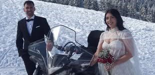 Γάμος ζευγαριού από την Πάτρα στο Χιονοδρομικό Κέντρο Καλαβρύτων ΦΩΤΟ