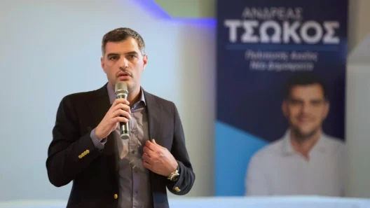 Πάτρα: Ο Ανδρέας Τσώκος της ΝΔ σε πολιτική εκδήλωση