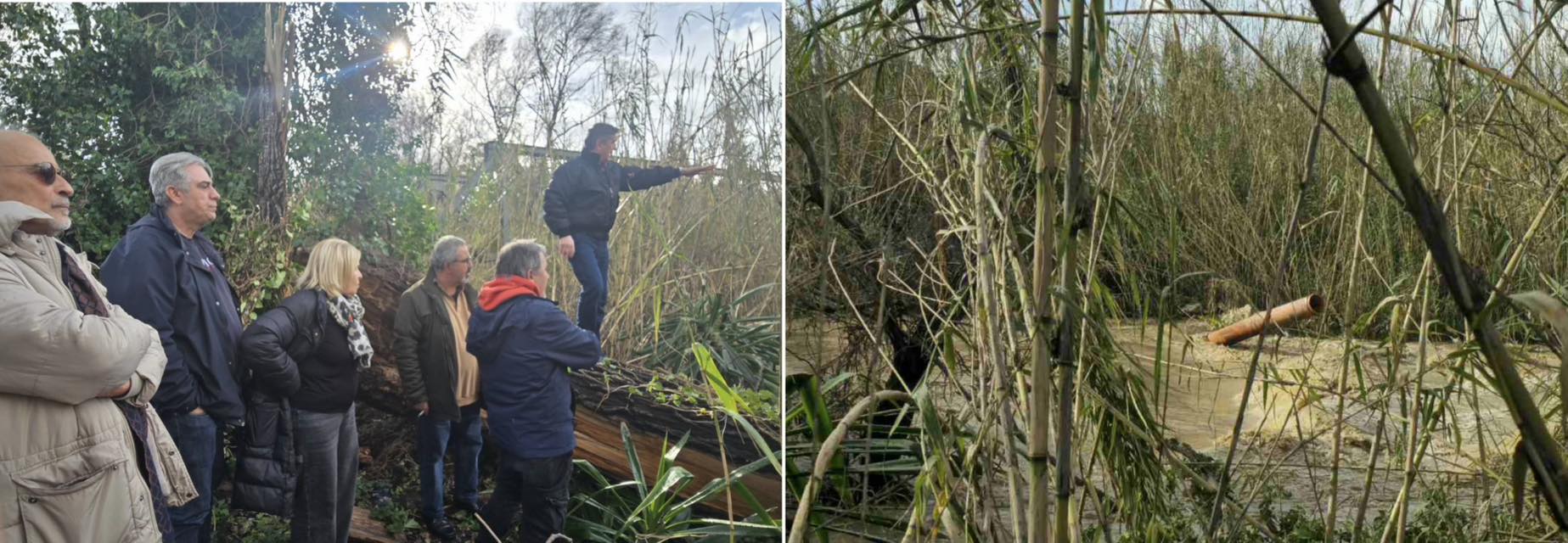 Δυτική Αχαΐα: Πλημμύρισε ποταμός και προκάλεσε αποκόλληση αγωγού λυμάτων ΦΩΤΟ