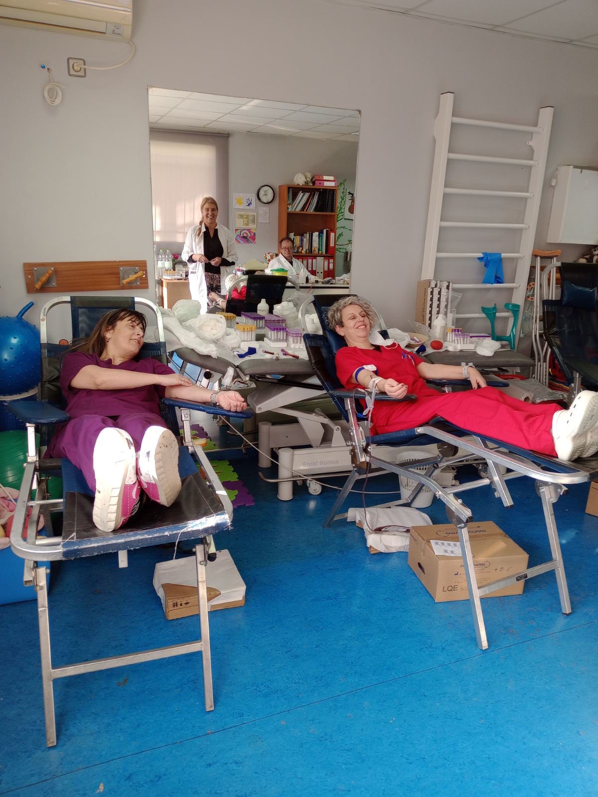 Εθελοντική αιμοδοσία στο Καραμανδάνειο Παίδων Πάτρας ΦΩΤΟ