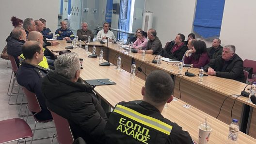 Αίγιο: Εκτακτο Συντονιστικό για την προστασία των πολιτών από ακραία καιρικά φαινόμενα ΦΩΤΟ