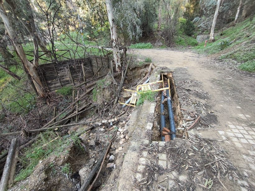 Πάτρα: Επικίνδυνο το Δασσύλιο μετά τις έντονες βρχοχές ΦΩΤΟ