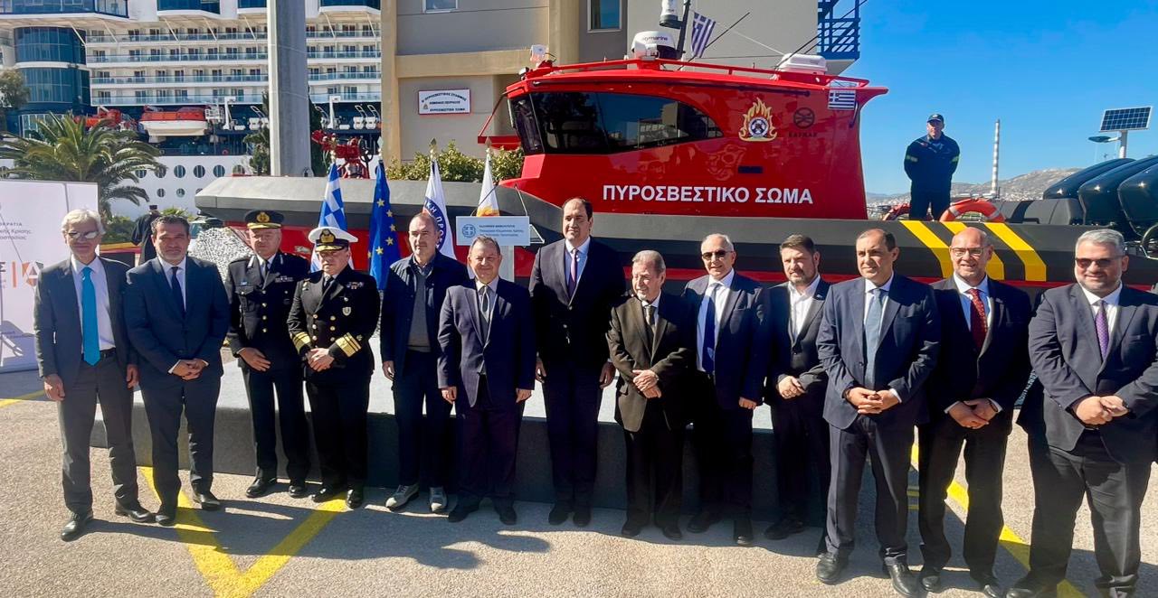 Ο Ανδρέας Κατσανιώτης στην παραλαβή νέων διασωστικών ταχύπλοων σκαφών ΦΩΤΟ