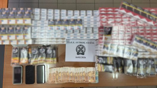 Δυτική Αχαΐα: Κατασχέθηκαν εκατοντάδες πακέτα λαθραίων τσιγάρων και καπνού