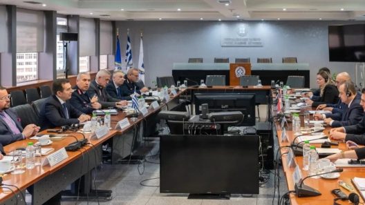 Από τη σύσκεψη στο υπουργείο Προστασίας του Πολίτη