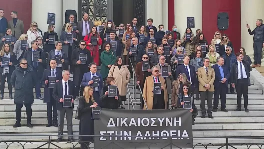Πάτρα: Συγκέντρωση των δικηγόρων για τα Τέμπη