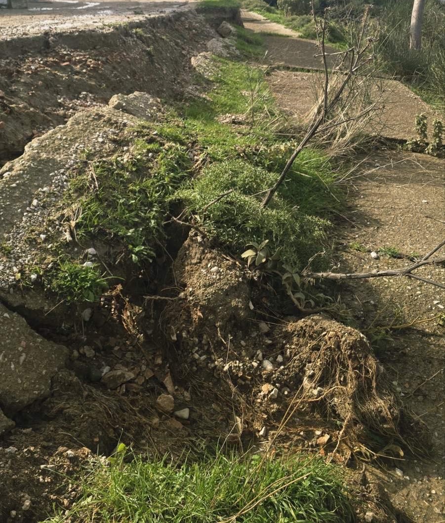 Ερύμανθος: Τεράστιες ζημιές σε οδικό δίκτυο και καλλιέργειες από την βροχή ΦΩΤΟ