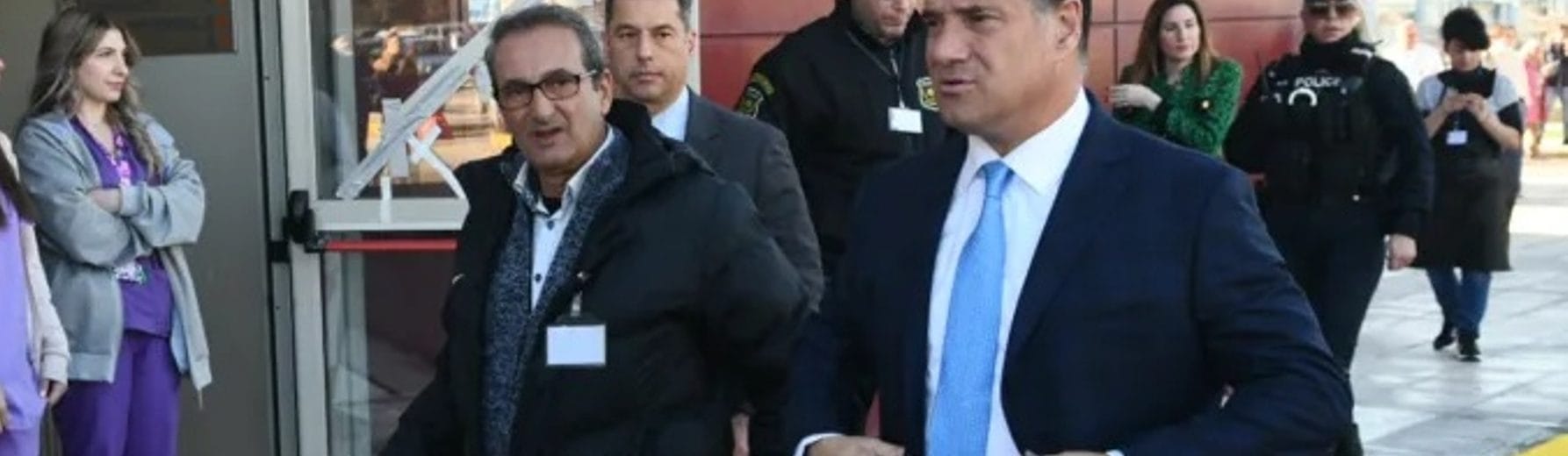 Από παλαιότερη επίσκεψη Γεωργιάδη στο Νοσοκομείο «Αγ. Ανδρέας»