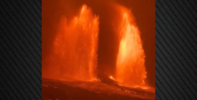 Εντυπωσιακές εικόνες από το ηφαίστειο