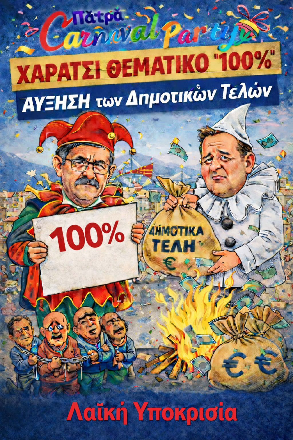 Πάτρα: Νικολόπουλος τρολάρει Πελετίδη - «Στην πόλη του Καρναβαλιού οι μάσκες έχουν τον συμβολισμό τους» ΦΩΤΟ