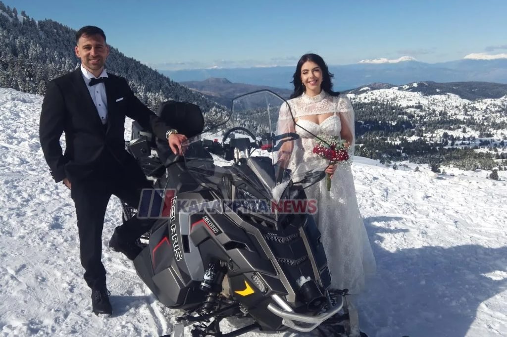 Καλάβρυτα: Ερωτας στα ...χιόνια για νεόνυμφους ΦΩΤΟ