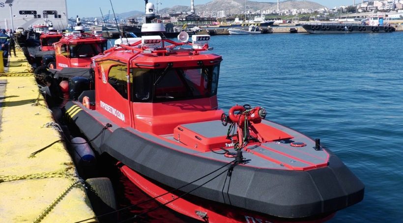 Ενα από τα σύγχρονα πυροσβεστικά ταχύπλοα θα διατεθεί στην Πάτρα