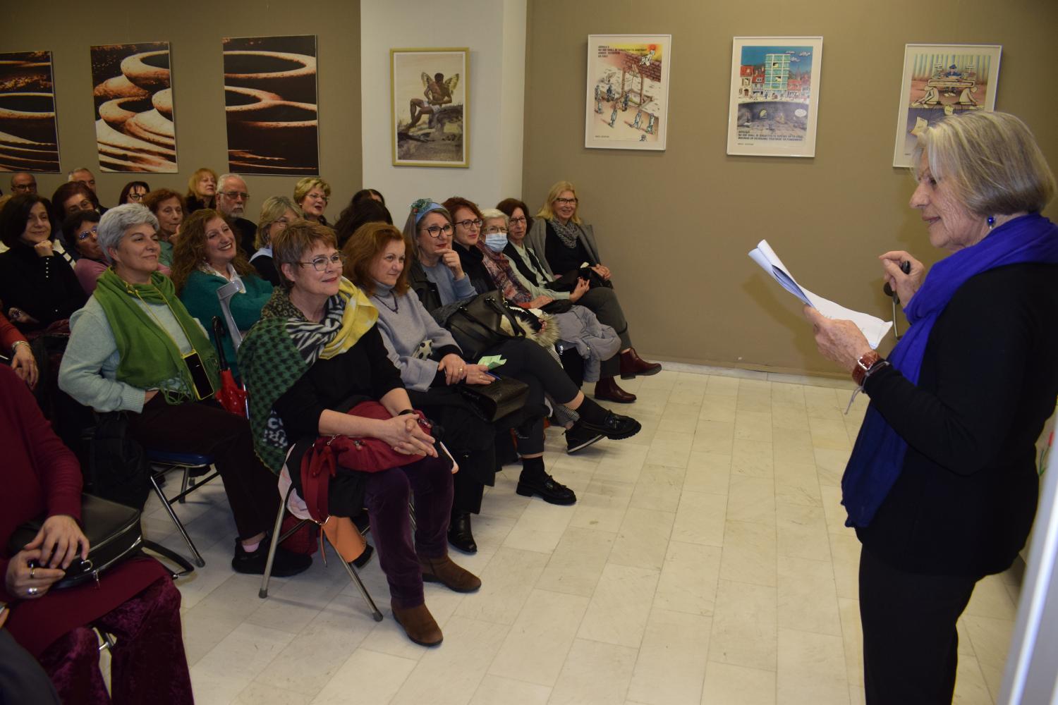 Aφήγηση της ιστορίας του Πατρινού Καρναβαλιού από την ιστορικό Γ. Καΐκα στην Κοινο_Τοπία ΦΩΤΟ