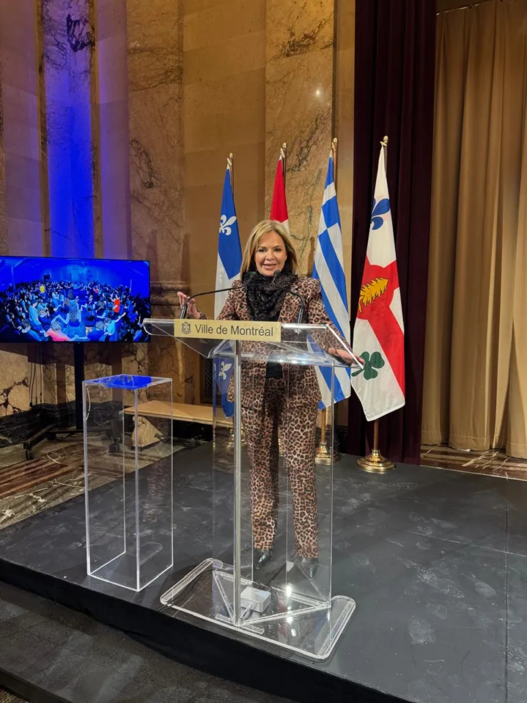 Στο Μόντρεαλ με ομογενείς η Χριστίνα Σταρακά για την 25η Μαρτίου ΦΩΤΟ