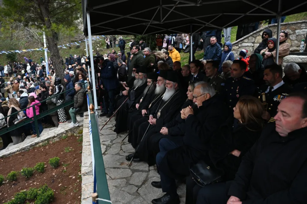 Ο Μητροπολίτης Χίου στον Ευαγγελισμό και την 25η Μαρτίου στην Μονή Αγίας Λαύρας ΦΩΤΟ