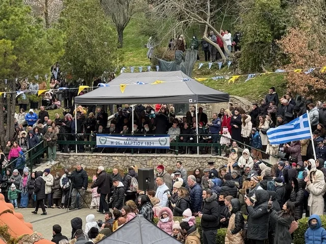 Ο Μητροπολίτης Χίου στον Ευαγγελισμό και την 25η Μαρτίου στην Μονή Αγίας Λαύρας ΦΩΤΟ