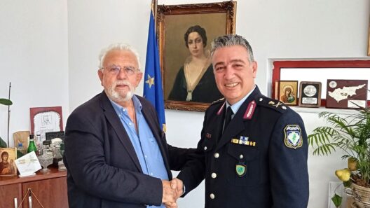 Αμαλιάδα: Συνάντηση του Δημάρχου Ήλιδας με τον νέο Αστυνομικό Διευθυντή Ηλείας ΦΩΤΟ