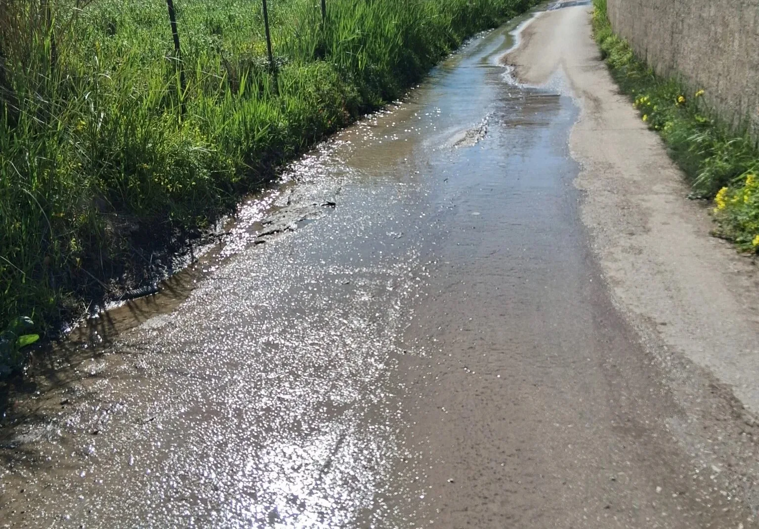 Αγιος Βασίλειος Πατρών: Αδιάβατος δρόμος, πραγματική «τσουλήθρα» ΦΩΤΟ