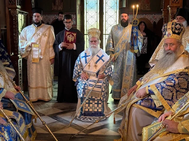 Ο Μητροπολίτης Χίου στον Ευαγγελισμό και την 25η Μαρτίου στην Μονή Αγίας Λαύρας ΦΩΤΟ