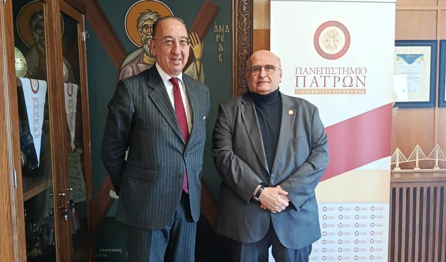 Πάτρα: Ο Πρέσβης της Ισπανίας συνάντησε τον Πρύτανη του Πανεπιστημίου Χ. Μπούρα