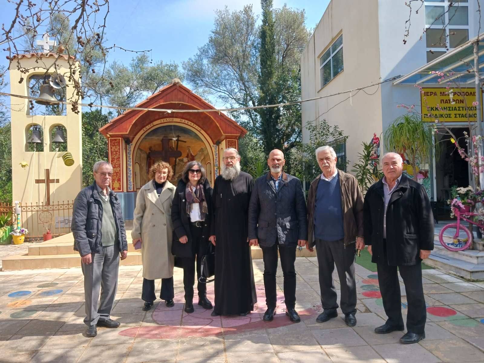 Ξενάγηση  Μπονάνου στον Παιδικό Σταθμό της Μητροπόλεως Πατρών ΦΩΤΟ