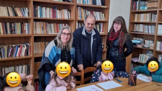 Μαθητές του 3ου Νηπιαγωγείου Κάτω Αχαΐας στην Δημοτική Βιβλιοθήκη ΦΩΤΟ