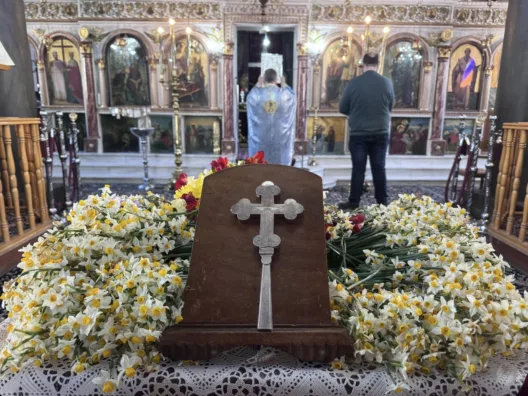 Η Κυριακή της Σταυροπροσκυνήσεως στον Αγιο Δημητριο Κλειτορίας ΦΩΤΟ