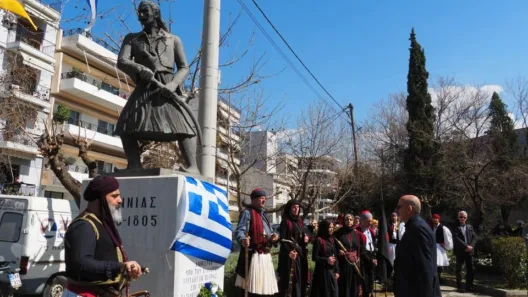 Στο άγαλμα του Γιαννιά, τιμήθηκε ο Εθνικός Επαναστάτης ΦΩΤΟ