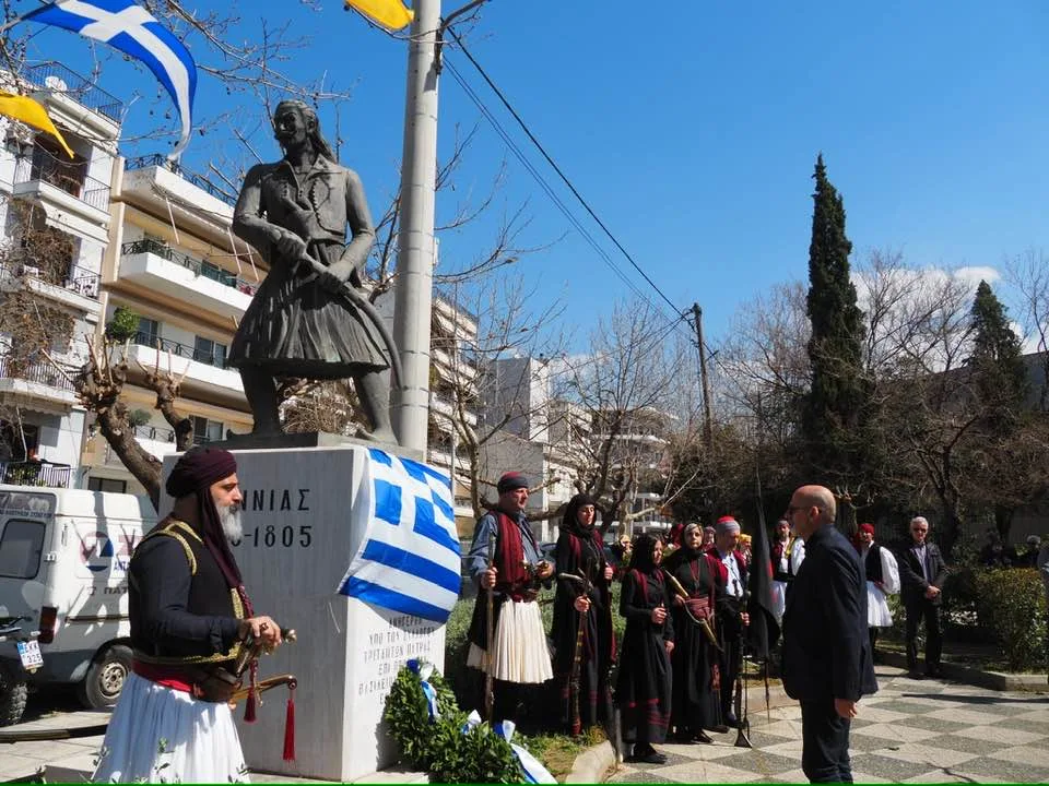 Στο άγαλμα του Γιαννιά, τιμήθηκε ο Εθνικός Επαναστάτης ΦΩΤΟ
