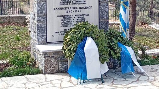 Τρισάγιο στο Μνημείο Πεσόντων Αγωνιστών, στους Κάτω Λουσούς Καλαβρύτων ΦΩΤΟ