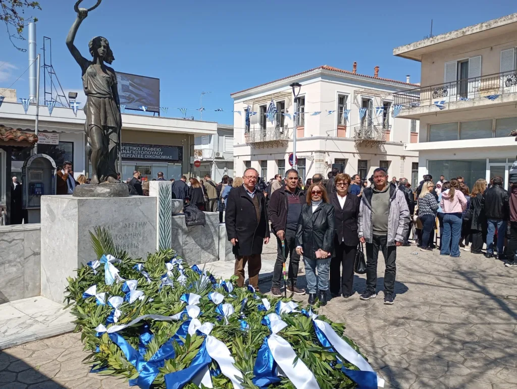 Φόρος τιμής στους αγωνιστές από στελέχη του Κασσελάκη στην Κάτω Αχαΐα ΦΩΤΟ