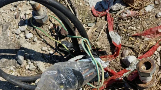 Πάτρα: Ξήλωσαν κολώνα και κάλυψαν τα καλώδια με μπουκάλι αναψυκτικού! ΦΩΤΟ