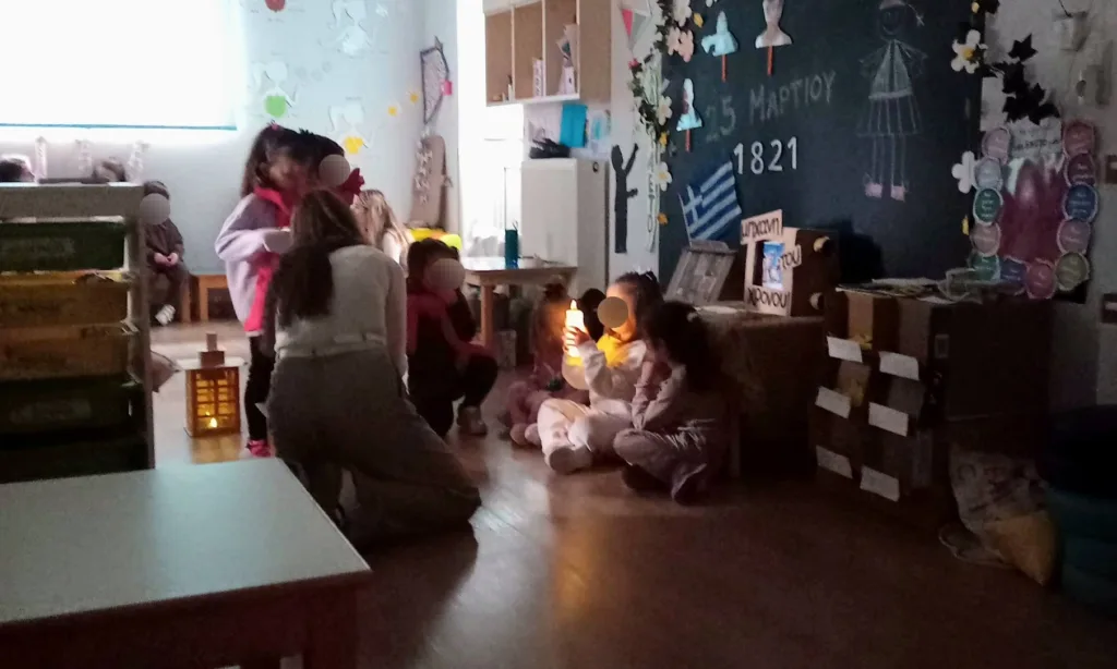 Το τμήμα Β.Βρεφοκομίας ΕΠΑΣ Πάτρας στα Άνω Συχαινά ΦΩΤΟ