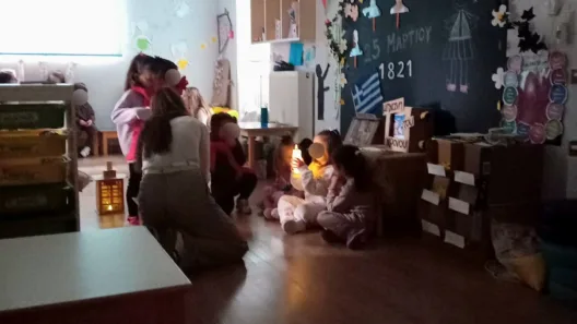 Το τμήμα Β.Βρεφοκομίας ΕΠΑΣ Πάτρας στα Άνω Συχαινά ΦΩΤΟ