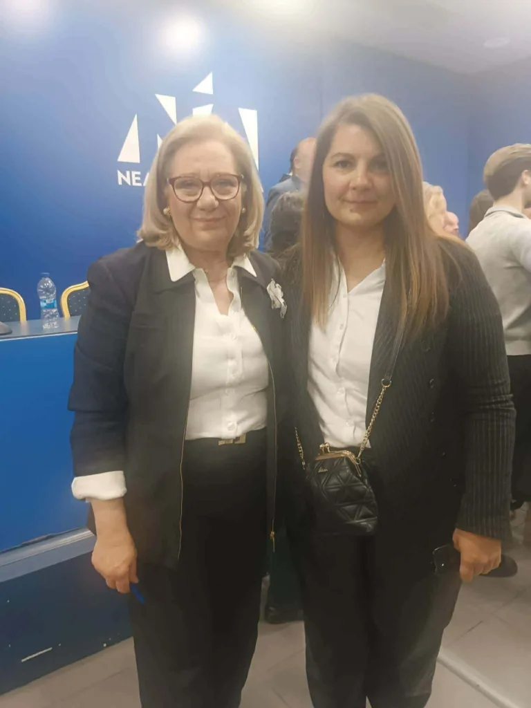 Αχαΐα: Με τον Πλεύρη η πολιτευτής ΝΔ Κατερίνα Καραφωτιά για το μεταναστευτικό ΦΩΤΟ