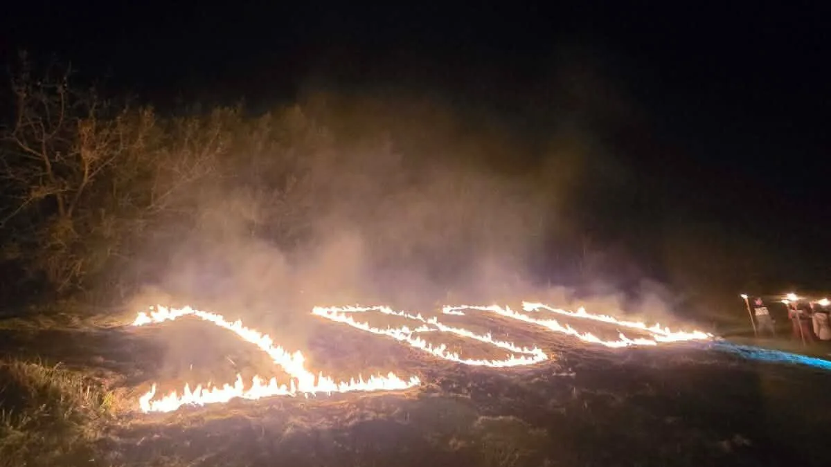 Δάφνη Καλαβρύτων: Άναψαν την...φλόγα της Επανάστασης ΒΙΝΤΕΟ-ΦΩΤΟ