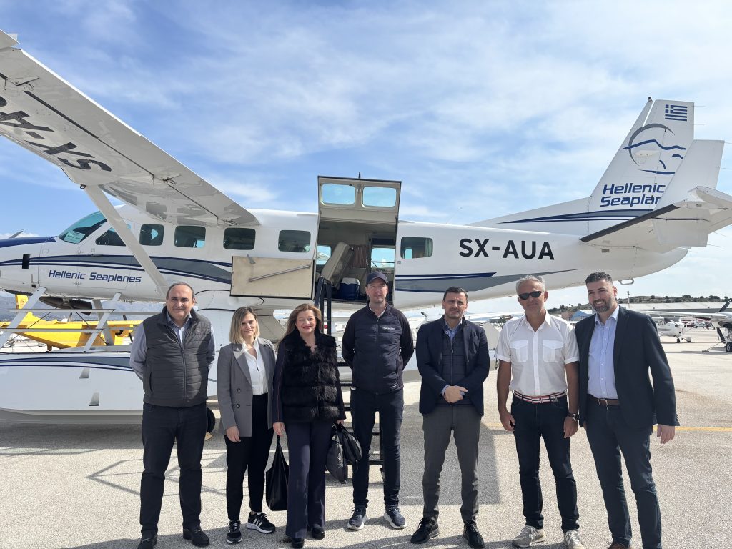 Ηλεία: Δοκιμαστική πτήση του Υδροπλάνου στην Κυλλήνη ΦΩΤΟ