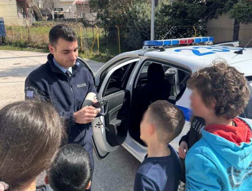 Μαθητές του Λεοντίου γνώρισαν το επάγγελμα του Αστυνομικού ΦΩΤΟ